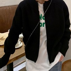 선빛정보통신 여성용 랄프란 헨리넥 지퍼 아우터 단색 무지 기본 데일리 가디건