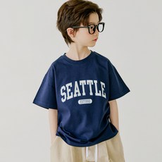 바브키즈 주니어 아동용 통기성 시애틀 티셔츠