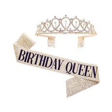 Ants HBD女王派對用品, 金色, 1套