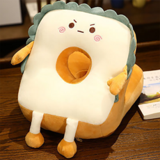 松丁 舒適書桌枕頭 憤怒的吐司, 橘色