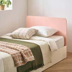 리바트 커먼베드 자녀가구 심플형 헤드 침대 일반형 방문설치, 핑크 + 화이트바디