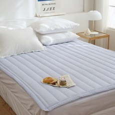 FLORA 波紋泡泡紗夏季床墊, 藍色