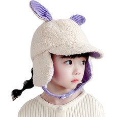 KIZTREE 孩童兔子造型遮耳刷毛帽 DM-126