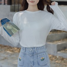 어썸풀 여성용 헤이시 기본 티셔츠 A24SPT011904