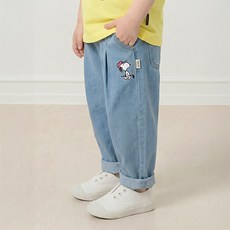 milkmile Peanuts 史努比高爾夫哈倫版型水洗丹寧褲