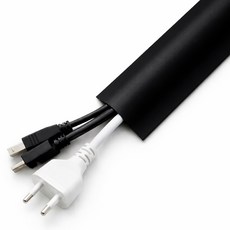 주식회사아텍스 잘라쓰는 전선 케이블 몰딩, 블랙, 1개