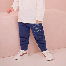 milkmile 男童熊臉束口褲