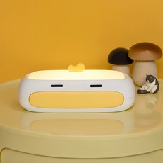 蕉蕉購物 萌趣大嘴鴨桌面小夜燈, 白色