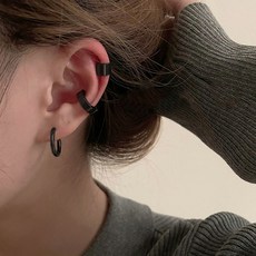 BEOURGUEST 按壓式日常耳骨夾3件組