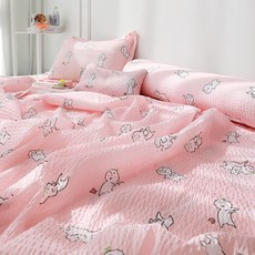 Begozani Mamungi 泡泡紗毛毯, 粉色