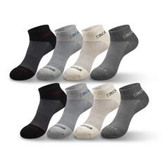 Crocodile 鱷魚 男性接觸環短筒襪 8雙組 CD226