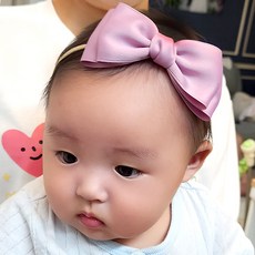 아랑로랑 여아용 클로이 더블 리본 소프트 헤어밴드