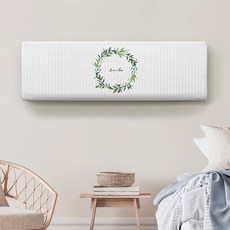 dashop 壁掛式印花冷氣防塵罩, 白色