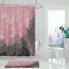 圖案波浪浴簾 TYPE5 180 x 120 cm, 1個