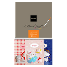 DONG-A Pencil Pable 油彩鉛筆24色+莫蘭吉厚複合3p隨機送, 1套, 24 種顏色