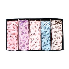 BUFFALO 女士純棉絲質內褲 6427 5件套, 混色