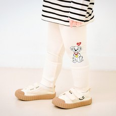 mollimelli 兒童款迪士尼101忠狗愛心羅紋撞色內搭褲