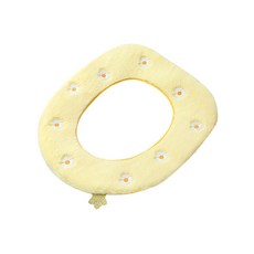 앤티스 데이지드림 손잡이 일체형 탈부착 변기커버, 옐로우, 1개