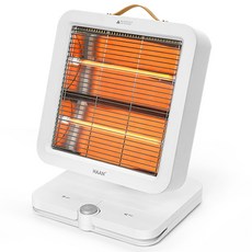 한경희생활과학 자동좌우회전 발터치 미니 전기히터, HAAN-M300H, 화이트