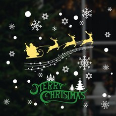 甜蜜空間 聖誕節窗戶貼紙, 09