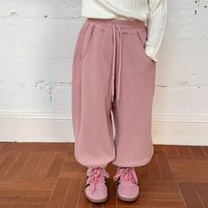 Starbean 女童小愛心刷毛保暖束口褲