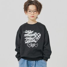 바브키즈 아동용 오버띵킹 하트 맨투맨