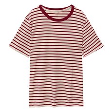 어썸풀 여성용 미스비 스트라이프 반팔 티셔츠 A24SMT031422