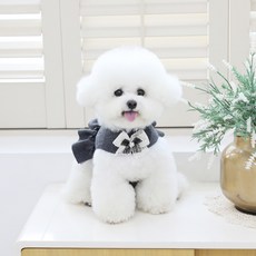 RITOGATO 莫布利荷葉邊胸背帶, 炭灰色, 1個