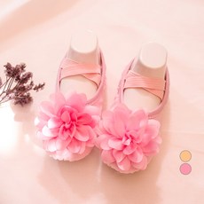 DRESSHOUSE 女童彈力花朵芭蕾舞鞋 1702VA