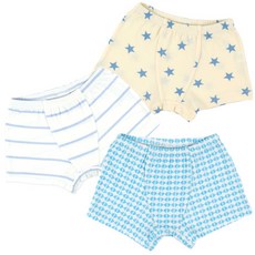 Maykids 旋律鯨魚系列童款印花棉質彈力四角內褲 3件組