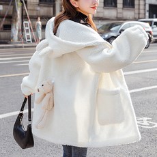 데이먼 곰귀 포인트 임산부 후리스 SDF017