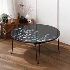 Story Furniture 韓國製造 E0 螺鈿藝術圓桌 600, 07 藤蔓鳥