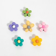 花朵洞洞鞋鞋扣6件組