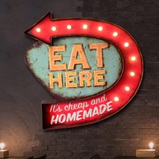 Quardi LED 復古風牆壁裝飾吊飾箭頭, 1個