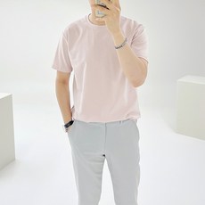 아도르클래식 남성용 인트로 베이직 기본 분또 스판 여름 반팔티