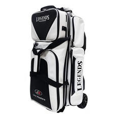 Lane Masters 高級薩菲亞諾三球滾輪袋, 黑白, 1個