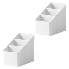 알로데 클린 룸 다용도 수납꽂이, TYPE01 화이트 3칸, 2개