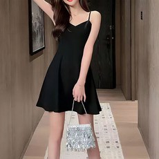 TheSirup 女性簡約迷你海灘連身裙