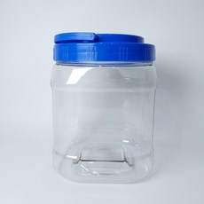 대광구용기 사각 1.65L + 파랑캡 세트, 20세트, 용기 20p + 캡 20p