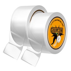 Gluemon 無痕超強力矽膠透明凝膠奈米雙面膠帶 40mm x 2m, 2個