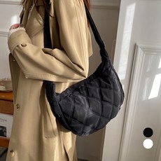 Onup 女用斜揹包 肩揹包 休閒托特包, 黑色