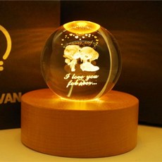 水晶球小夜燈 LOVE第2款, 混色