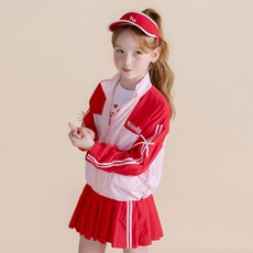 아이러브제이 여아용 네러벗 배색 바람막이 점퍼