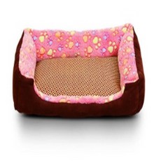 맘피스 강아지 쿨 매트 고양이 쿨링 방석 돗자리형, 베이지 돗자리형, 1개