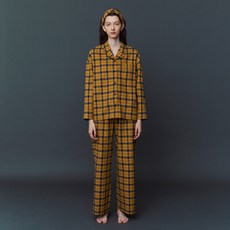 아템포 여성용 CLASSIC ROUND PAJAMA check 상하의 세트
