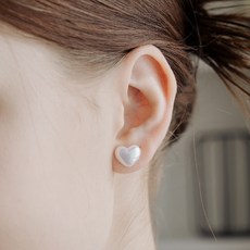 스칼렛또 여성용 Silver925 WIL108 진주 하트 귀걸이 M