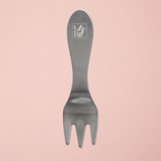 쿡코 스텐304 디저트 커트러리 포크, 실버, 1개