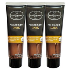 쿠킹스토리 다크 코팅초콜릿 튜브, 100g, 3개