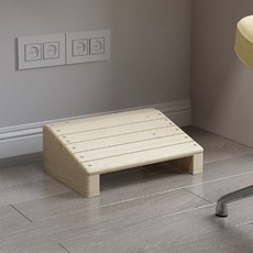 에나수 사무용 편안한 원목 발받침대 중, 아이보리