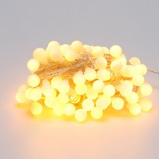 LISHIN Vitson Wonha 聖誕樹燈 LED樹燈 櫻桃球 櫻桃 連接型 燈串 96燈, 1個, 透明線 + 黃色